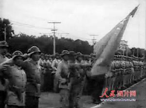 1949年10月1日北京接受檢閱的陸軍部隊