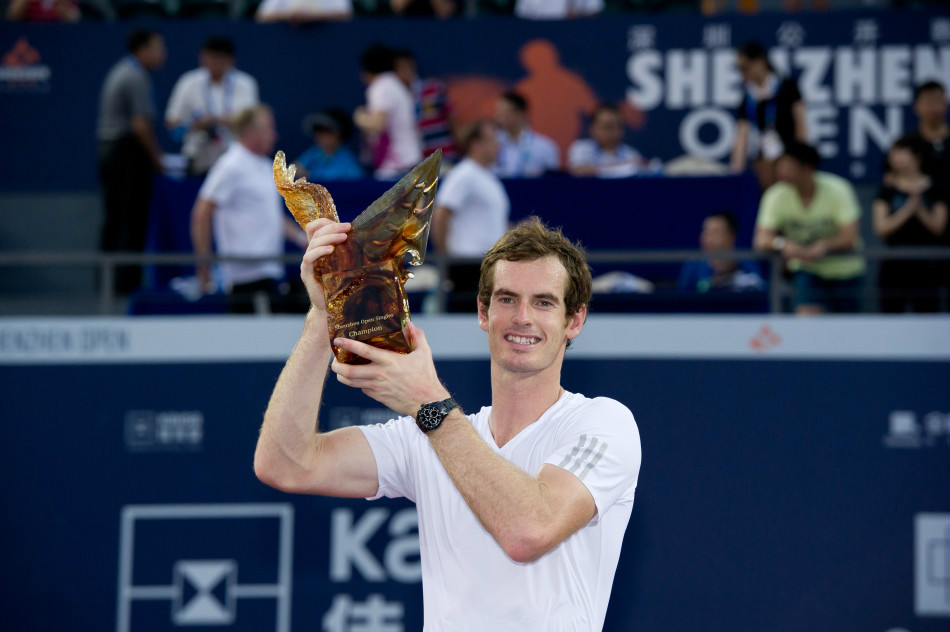 穆雷打破14個月冠軍荒 奪首屆深圳賽冠軍