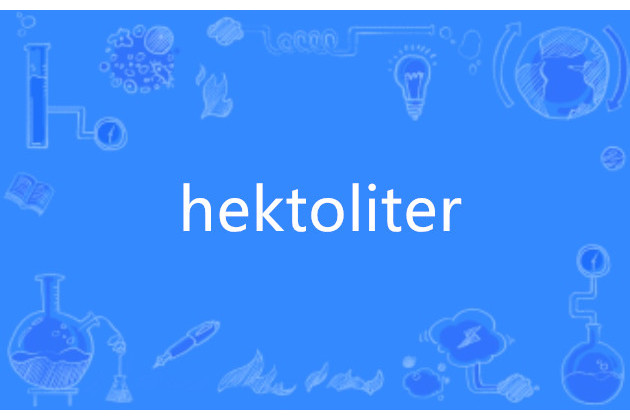 hektoliter hektoliter