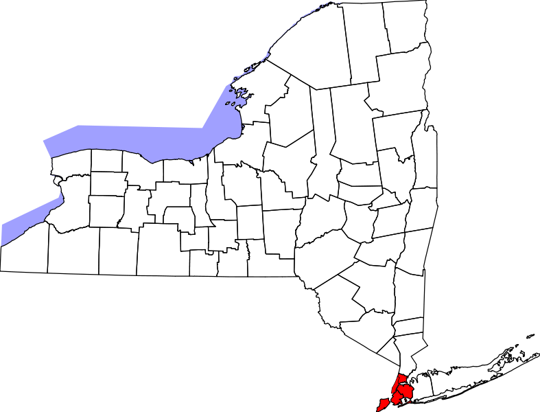 紐約市警察局的轄區圖