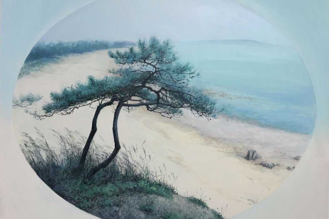 松(朱可染布面油畫作品) 松(朱可染布面油畫作品)