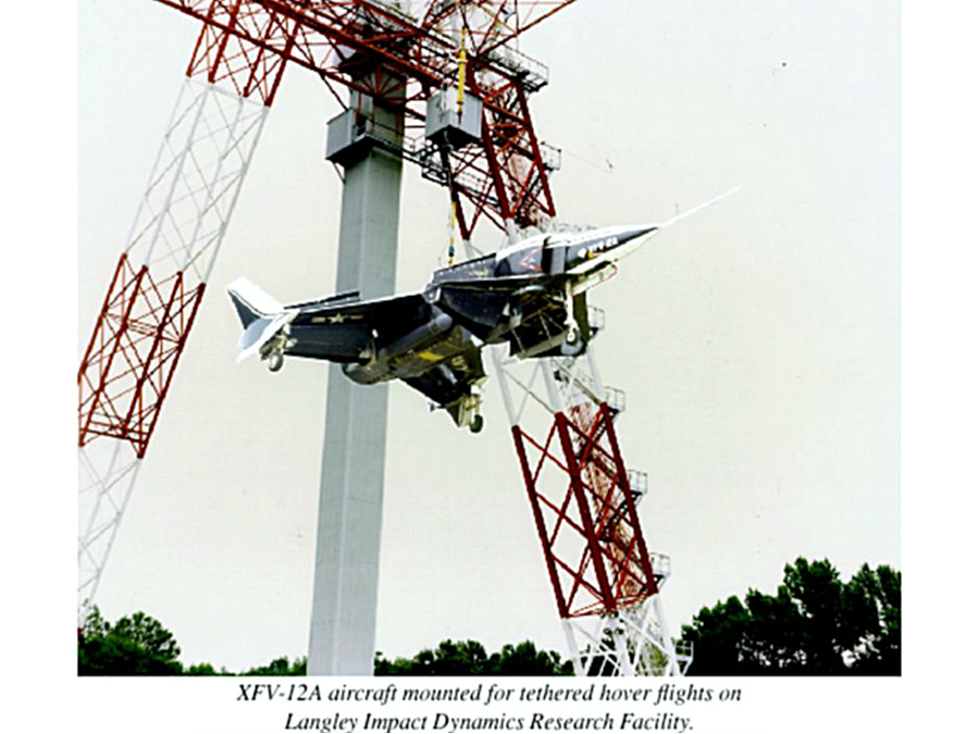 XFV-12A驗證機在NASA蘭利實驗中心