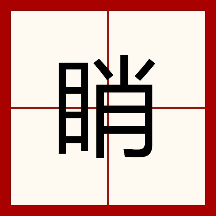 睄 睄