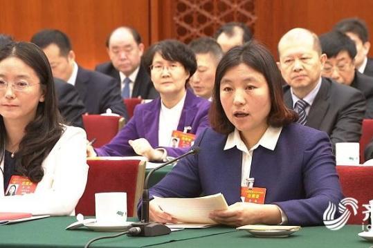 金晶(全國人大代表、泰安市岳莊村黨支部書記) 金晶(全國人大代表、泰安市岳莊村黨支部書記)