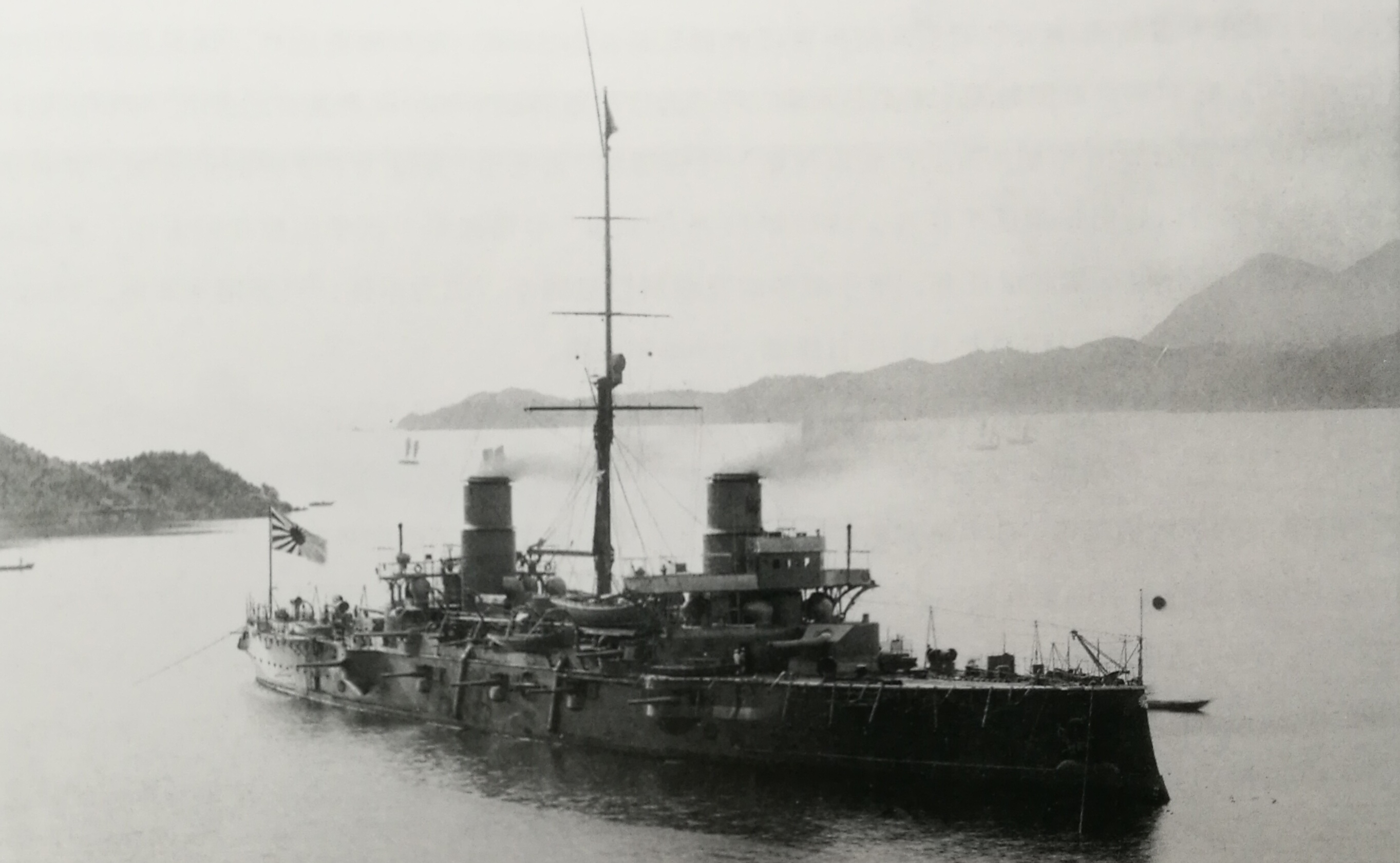 1904年3月14日從義大利回到橫須賀後前往吳港的途中