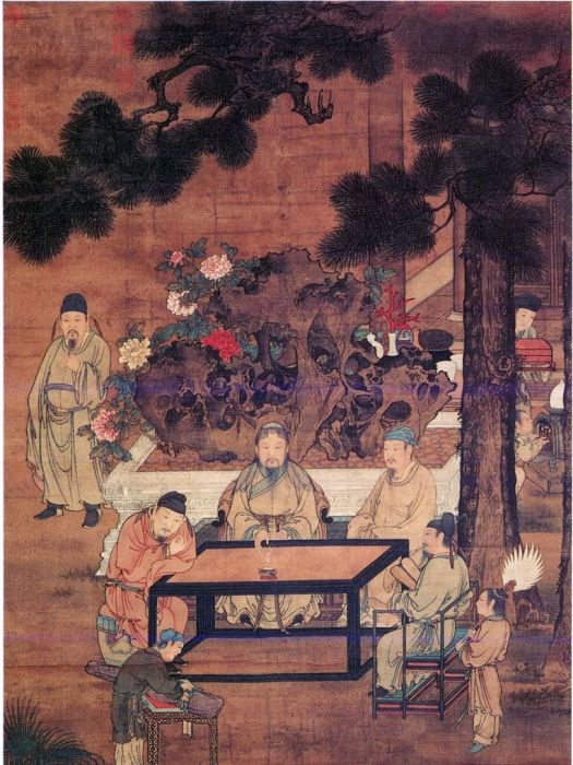 十八學士圖(宋代劉松年創作的繪畫) 十八學士圖(宋代劉松年創作的繪畫)