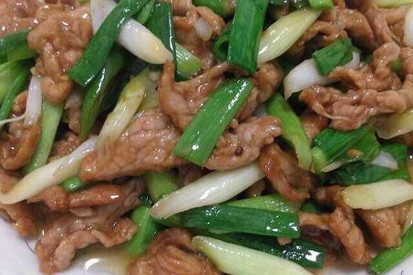 青蒜苗炒肉 青蒜苗炒肉
