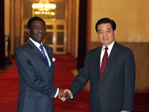 中國和赤道幾內亞兩國最高元首會面