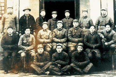 1949年3月，尹子明在河南省臨汝縣公安局。