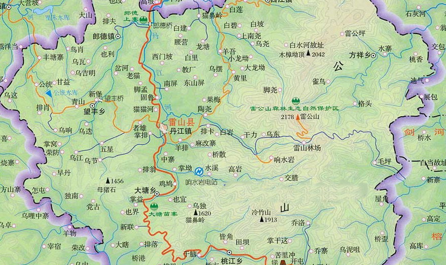丹江鎮地圖