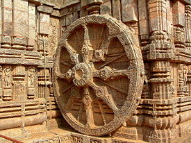太陽神廟上的輪子裝飾