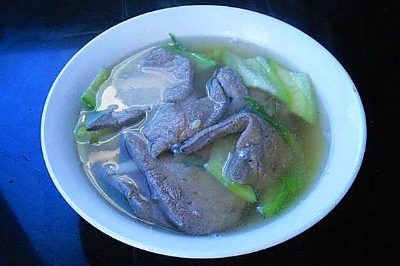 油菜豬肝湯 油菜豬肝湯