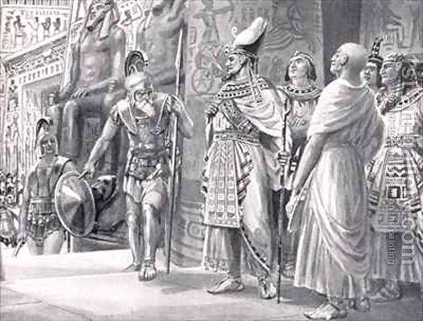 阿格西勞斯二世在埃及當傭兵的繪畫