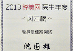 2013悅美網醫生年度風雲榜