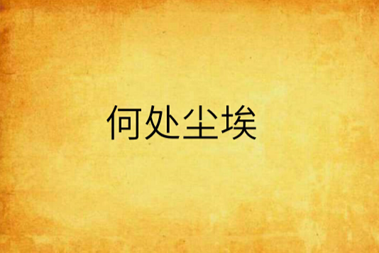 何處塵埃(小說) 何處塵埃(小說)