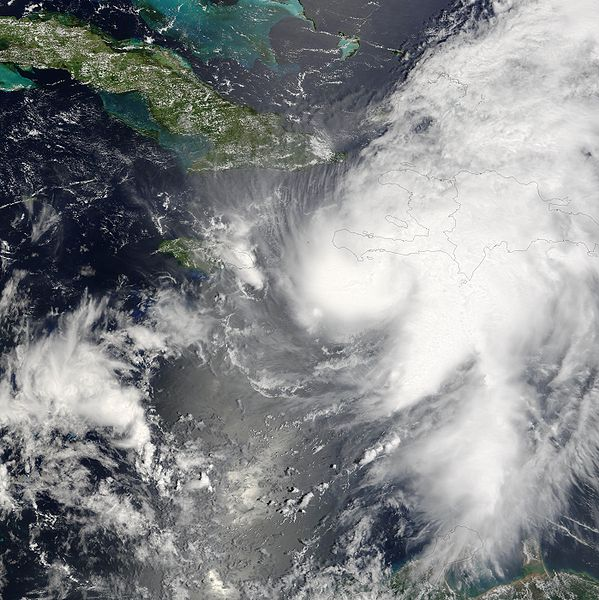 颶風（安尼斯多）衛星雲圖