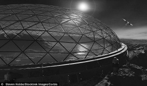 火星“透明穹頂建築”示意圖