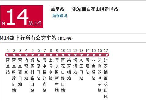 北京公交M14路 北京公交M14路