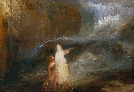 油畫中描繪的托比亞斯和天使