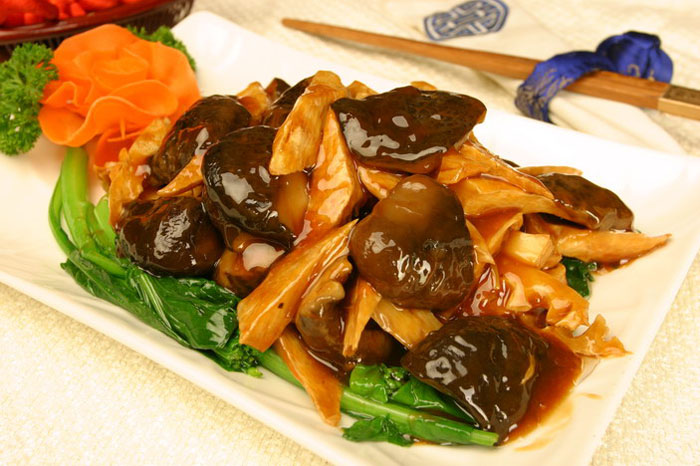 蚝油冬菇芥藍菜