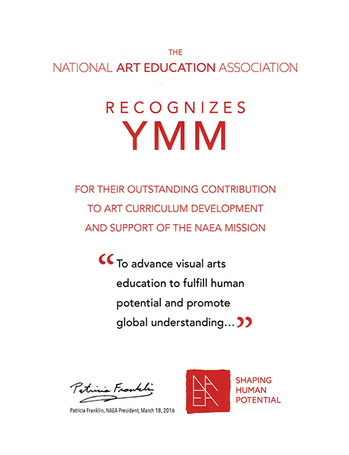楊梅紅被全美藝術教育協會授予“藝術教育課程研發傑出貢獻獎”