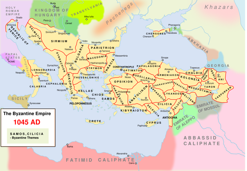 馬其頓王朝疆界與軍區區劃
