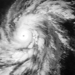 颶風奧拉夫 衛星雲圖