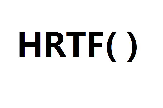 Head Related Transfer Function