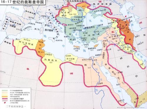 16世紀奧斯曼帝國的疆域