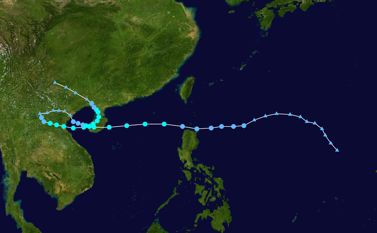 2018年第9號颱風“山神”路徑圖