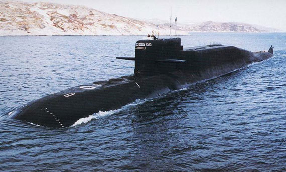 俄羅斯海軍核潛艇巡航