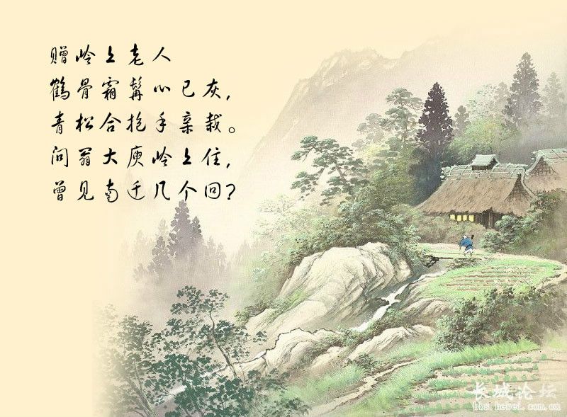 贈嶺上老人 贈嶺上老人