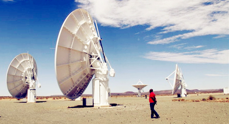 南非境內的部分SKA望遠鏡蝶形天線