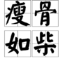 瘦骨如柴 瘦骨如柴