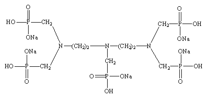 二乙烯三胺五甲叉膦酸五鈉結構式