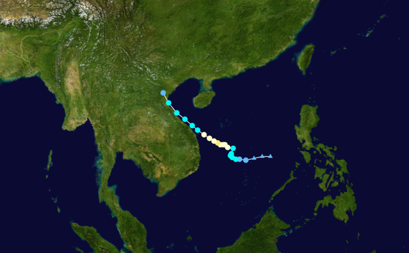 颱風啟德 路徑圖