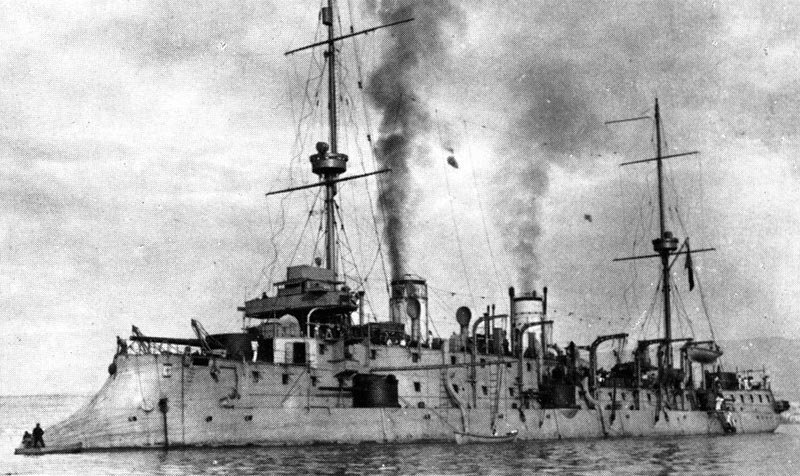 本圖為當時法國海軍艦隊