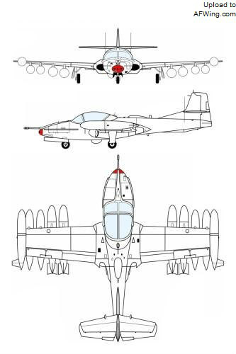 A-37B 三視圖