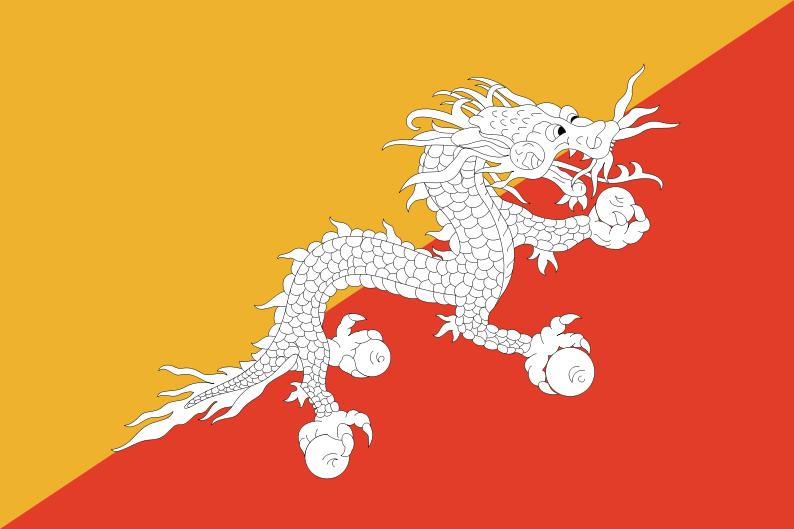 不丹國旗-龍旗