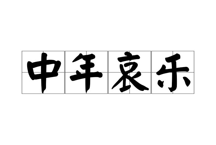 中年哀樂 中年哀樂