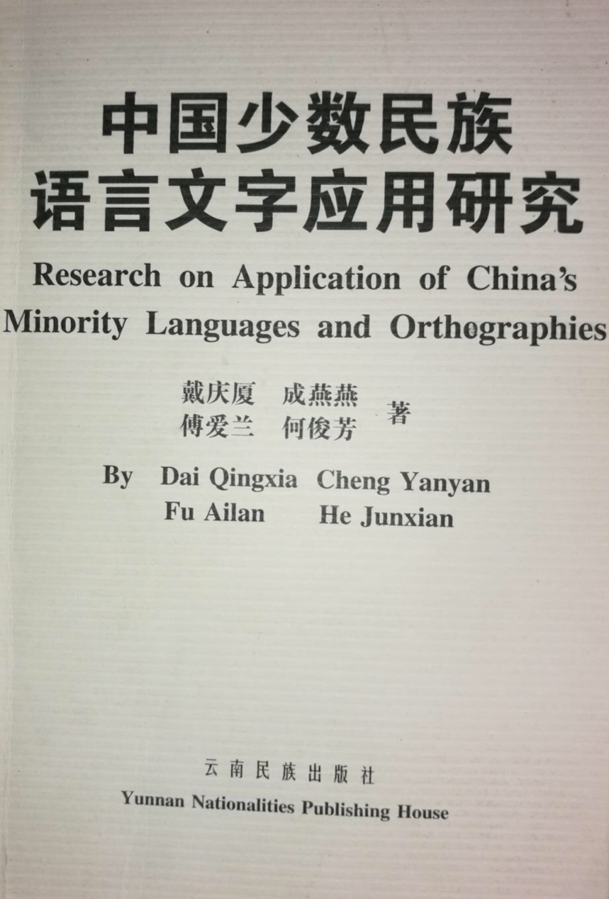 中國少數民族語言文字套用研究