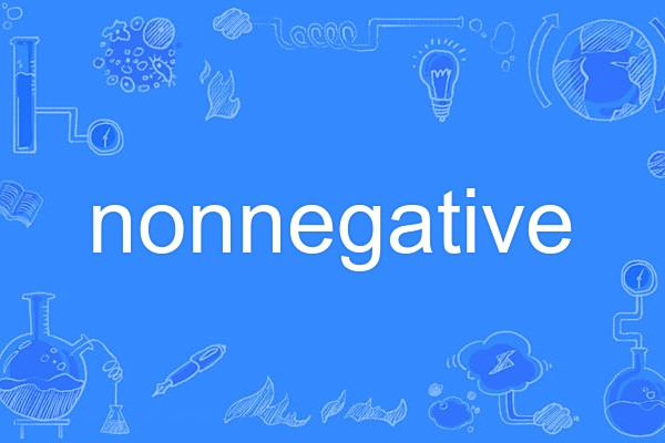 nonnegative nonnegative
