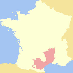 朗格多克在法國的位置