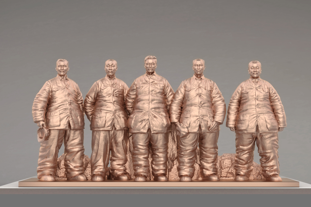 延安五老(郭繼鋒,魏兆輝雕塑作品) 延安五老(郭繼鋒,魏兆輝雕塑作品)