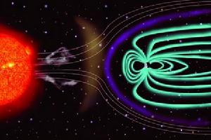 地球磁層抵禦了一部分太陽風的干擾