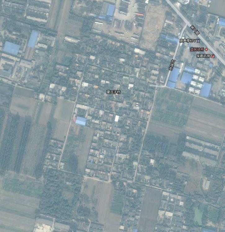 谷歌地圖夏莊子村