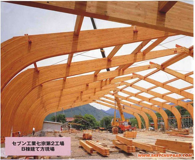 大跨度木構架工程案例