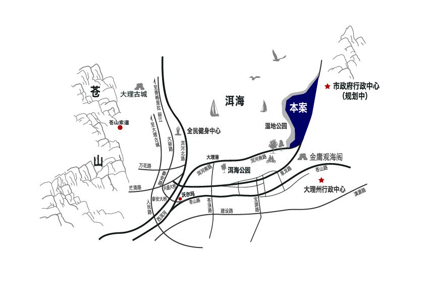 簡版區位交通路線圖