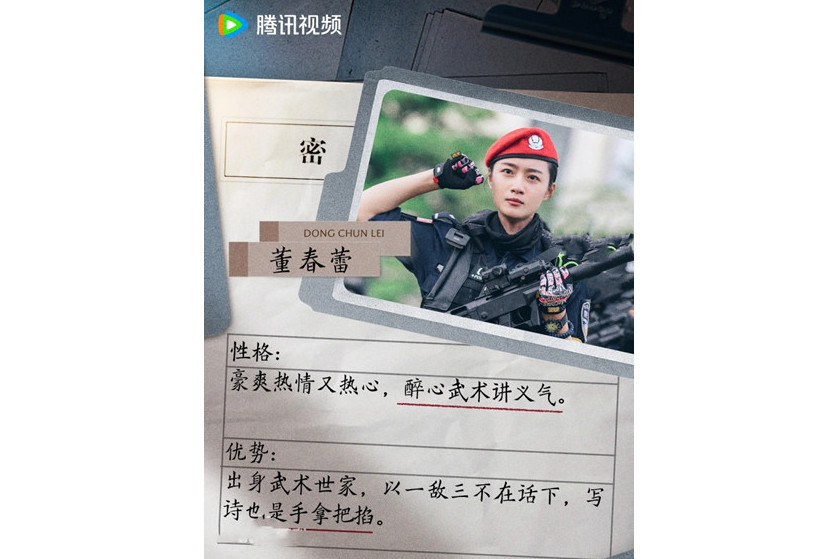 董春蕾(愛情劇《女特警》中的角色) 董春蕾(愛情劇《女特警》中的角色)