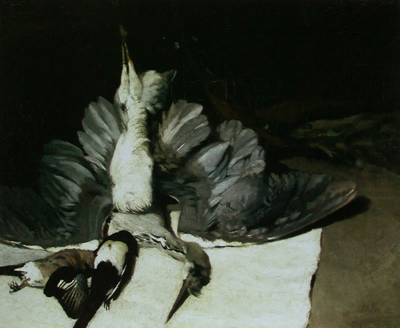 《展翅的鷺》1867年